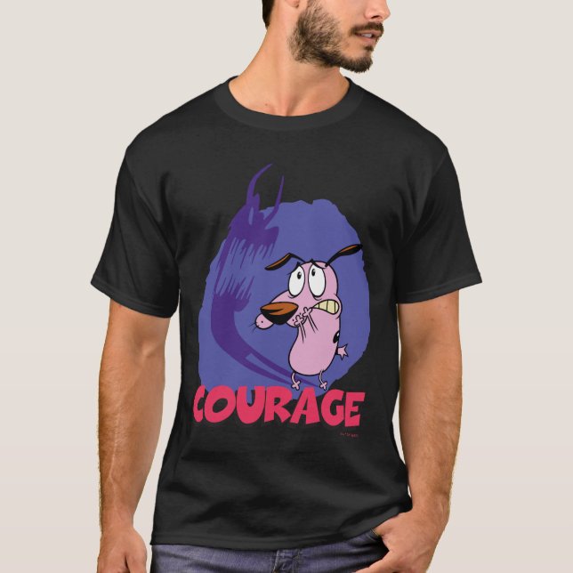 Courage the Cowardly Dog | Shadow Graphic T-Shirt (Front)