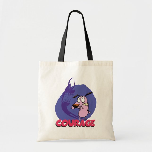 Courage the Cowardly Dog | Shadow Graphic Tote Bag (Front)