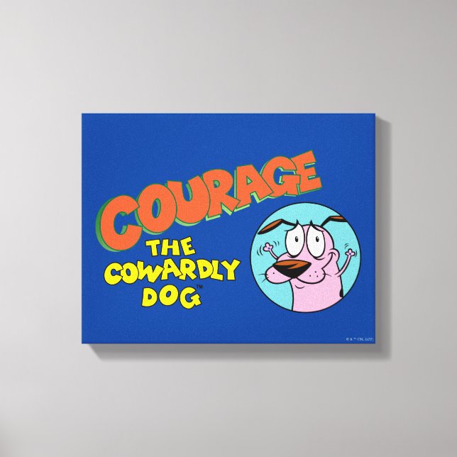 Courage the Cowardly Dog | Show Logo Canvas Print (Front)