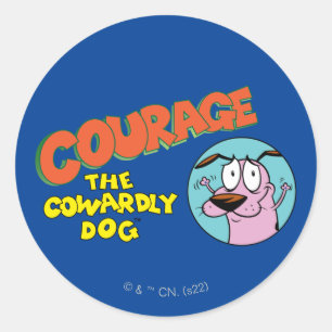Courage the Cowardly Dog   Show Logo Classic Round Sticker