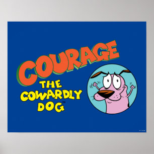 Courage the Cowardly Dog   Show Logo Poster