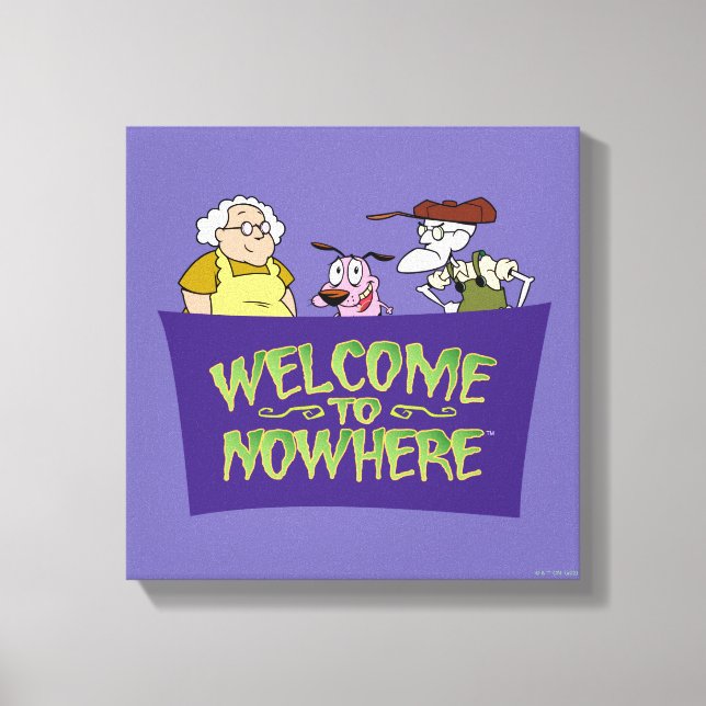 Courage the Cowardly Dog | Welcome To Nowhere Canvas Print (Front)
