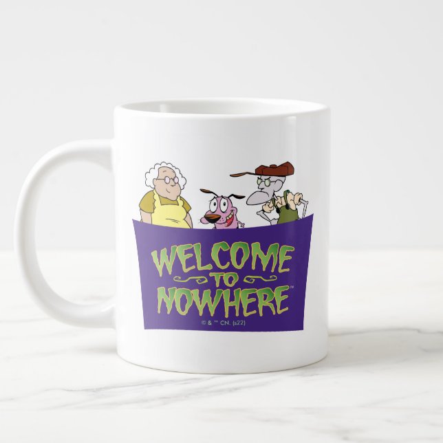 Courage the Cowardly Dog | Welcome To Nowhere Large Coffee Mug (Left)