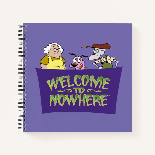 Courage the Cowardly Dog | Welcome To Nowhere Notebook (Front)