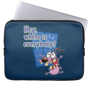 Courage the Cowardly Dog   Where is everybody? Laptop Sleeve