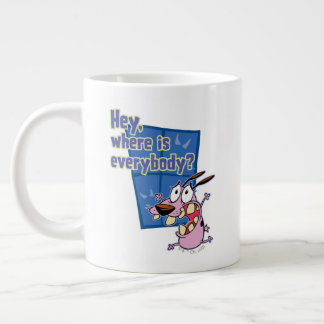 Courage the Cowardly Dog | Where is everybody? Large Coffee Mug