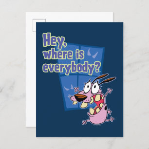 Courage the Cowardly Dog Where is everybody? Postcard
