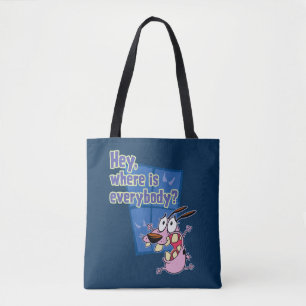 Courage the Cowardly Dog   Where is everybody? Tote Bag