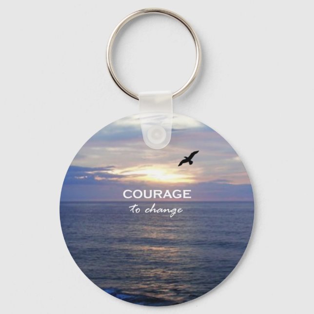 Courage To Change Key Ring (Front)