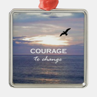 Courage To Change Metal Tree Decoration