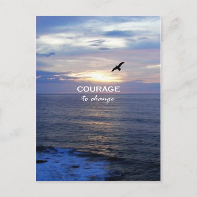 Courage To Change Postcard (Front)