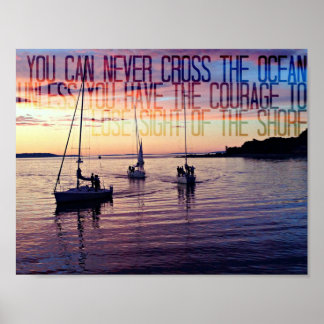 Courage To Leave The Shore Poster