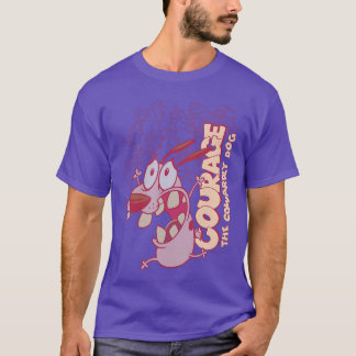 Couragehe Cowardly Dog Running Scared girl T-Shirt
