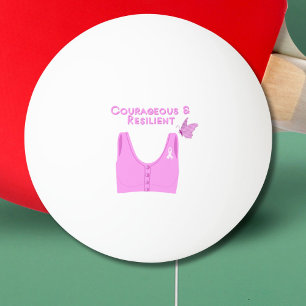 Courageous & Resilient Breast Cancer Bra   Ping Pong Ball
