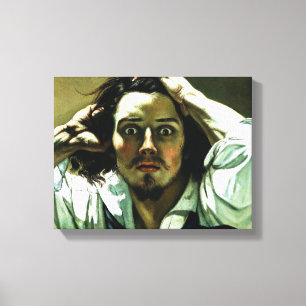 Courbet The Desperate Man Canvas Print