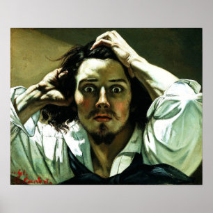 Courbet The Desperate Man Poster