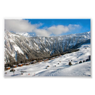 Courchevel 3 Valleys French Alps France Photo Print