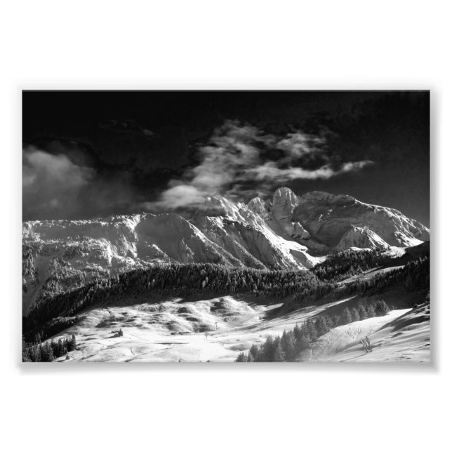 Courchevel 3 Valleys French Alps France Photo Print (Front)