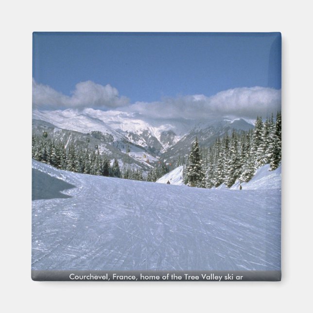 Courchevel, France, home of the Tree Valley ski ar Magnet (Front)