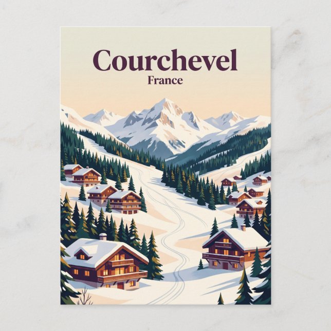 Courchevel France Postcard (Front)