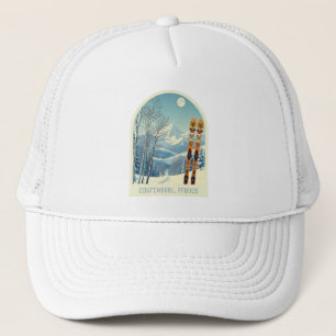 Courchevel France ski holiday clothing  Trucker Hat