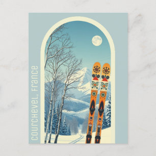Courchevel France ski holiday Postcard