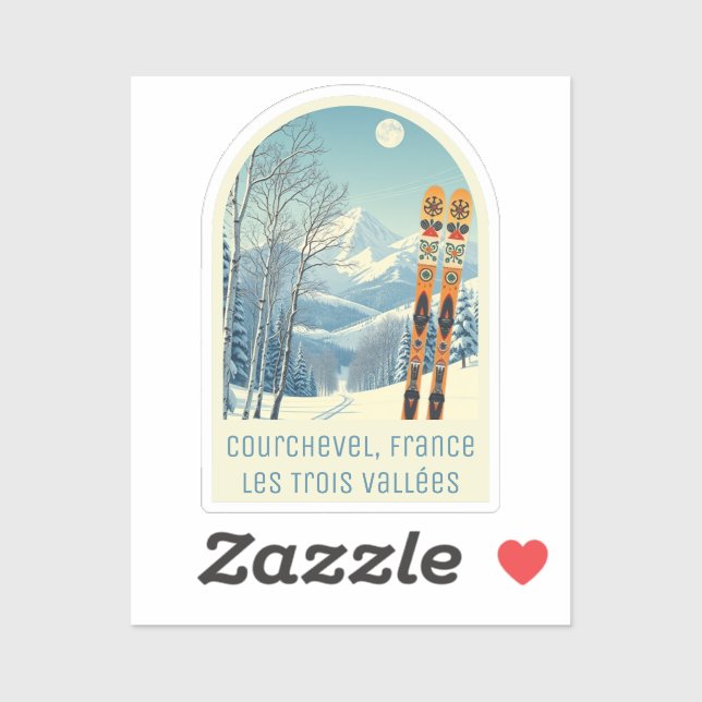 Courchevel France ski holiday souvenir  (Sheet)