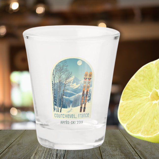 Courchevel France vacation après ski shot glass (Creator Uploaded)