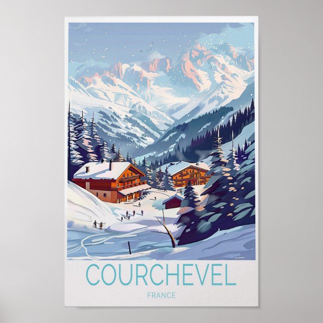 Courchevel France Winter Print (Front)