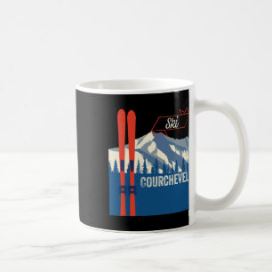 Courchevel Ski Gear - Courchevel Mountain Skiing Coffee Mug
