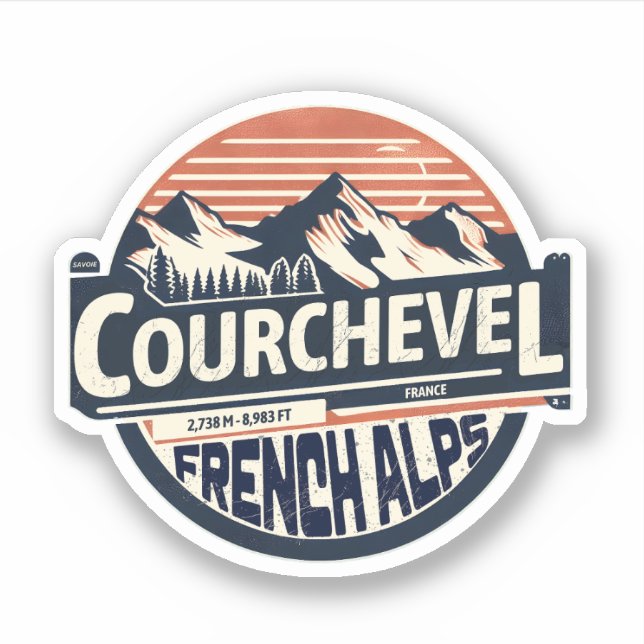 Courchevel ski resort in the french alps gifts  (Front)