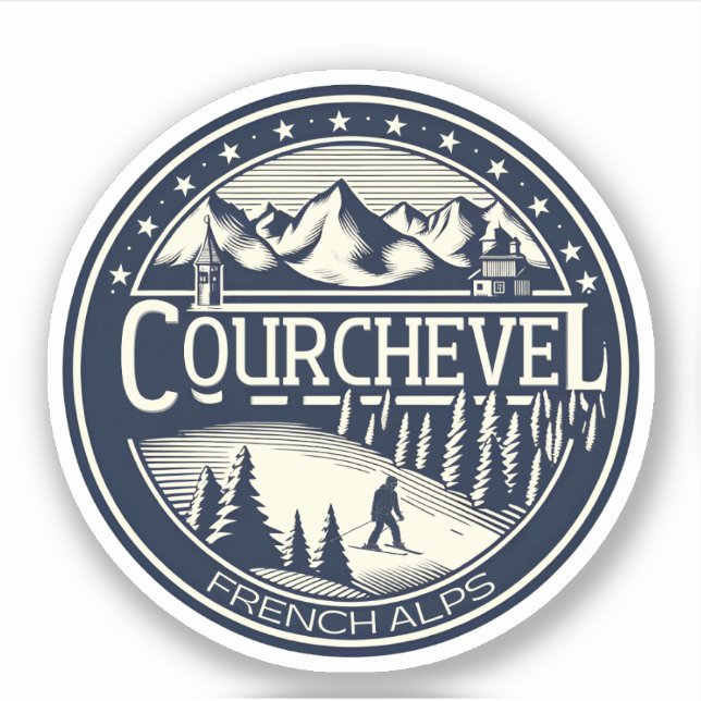 Courchevel ski resort in the french alps gifts  (Front)