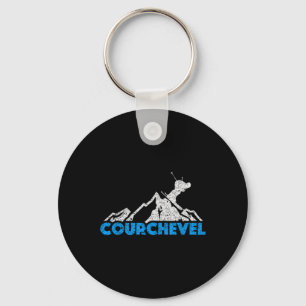 Courchevel Skiing Snowboarding France Resort Distr Key Ring