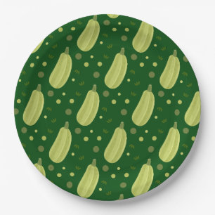 Courgettes Paper Plate