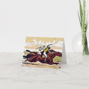 Courier and Ives Great Race Note Card