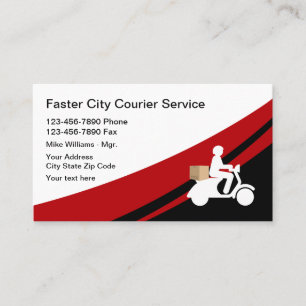 Courier And Messenger Service Business Card