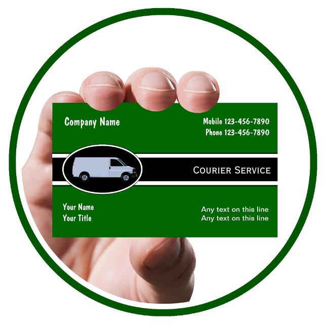 Courier Delivery Business Cards (Courier Business Cards)