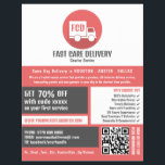 Courier Delivery Logo, Courier Service Advertising Flyer<br><div class="desc">Courier Delivery Logo,  Courier Service Advertising Flyer by The Business Card Store.</div>