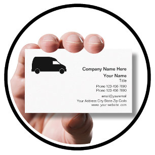 Courier Delivery Van Design Business Card