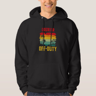 Courier On Holiday Off Duty  Summer Break Outfit Hoodie