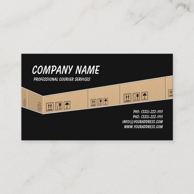 Courier Services Business Card (Front)