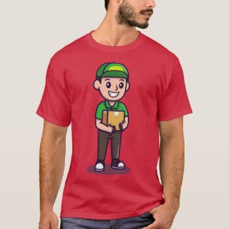 Courier Shipping Package Cartoon1 T-Shirt