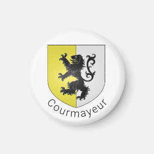 Courmayeur coat of arms, Val d'Aosta Magnet