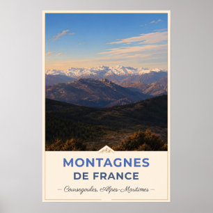 Coursegoules, France – Mountain Panorama Poster