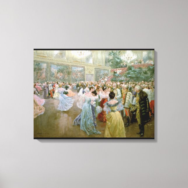 Court Ball at the Hofburg, 1900 Canvas Print (Front)