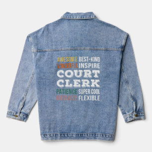 Court Clerk  Appreciation  Denim Jacket