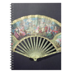 Court Fan, French, 18th century (ivory and w/c on Notebook
