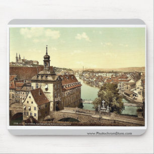 Court house, Bamberg, Bavaria, Germany vintage Pho Mouse Mat