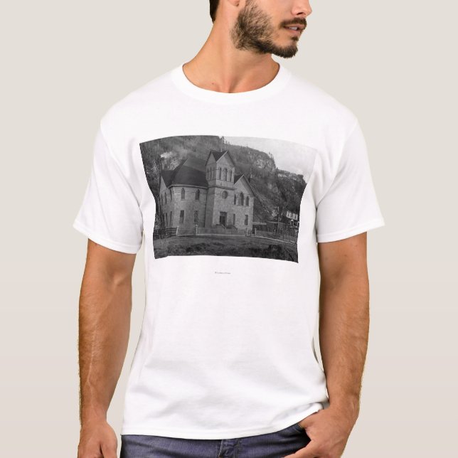 Court House in Skagway, Alaska Photograph T-Shirt (Front)