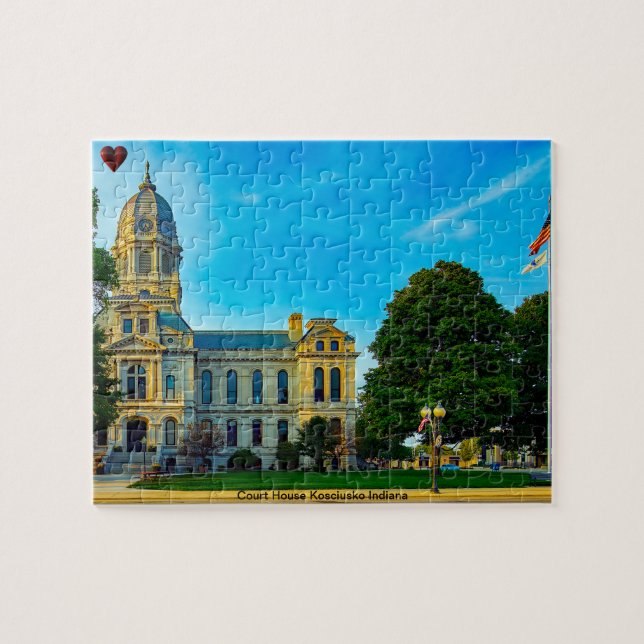 Court House Kosciusko Indiana Jigsaw Puzzle (Horizontal)